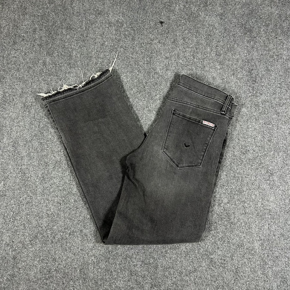 Hudson Women's Jean Rosalie Wide Leg Ankle 28 Gray High Rise Stretch Demin #3466